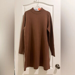 Frank & Oak mock-neck sweater dress
